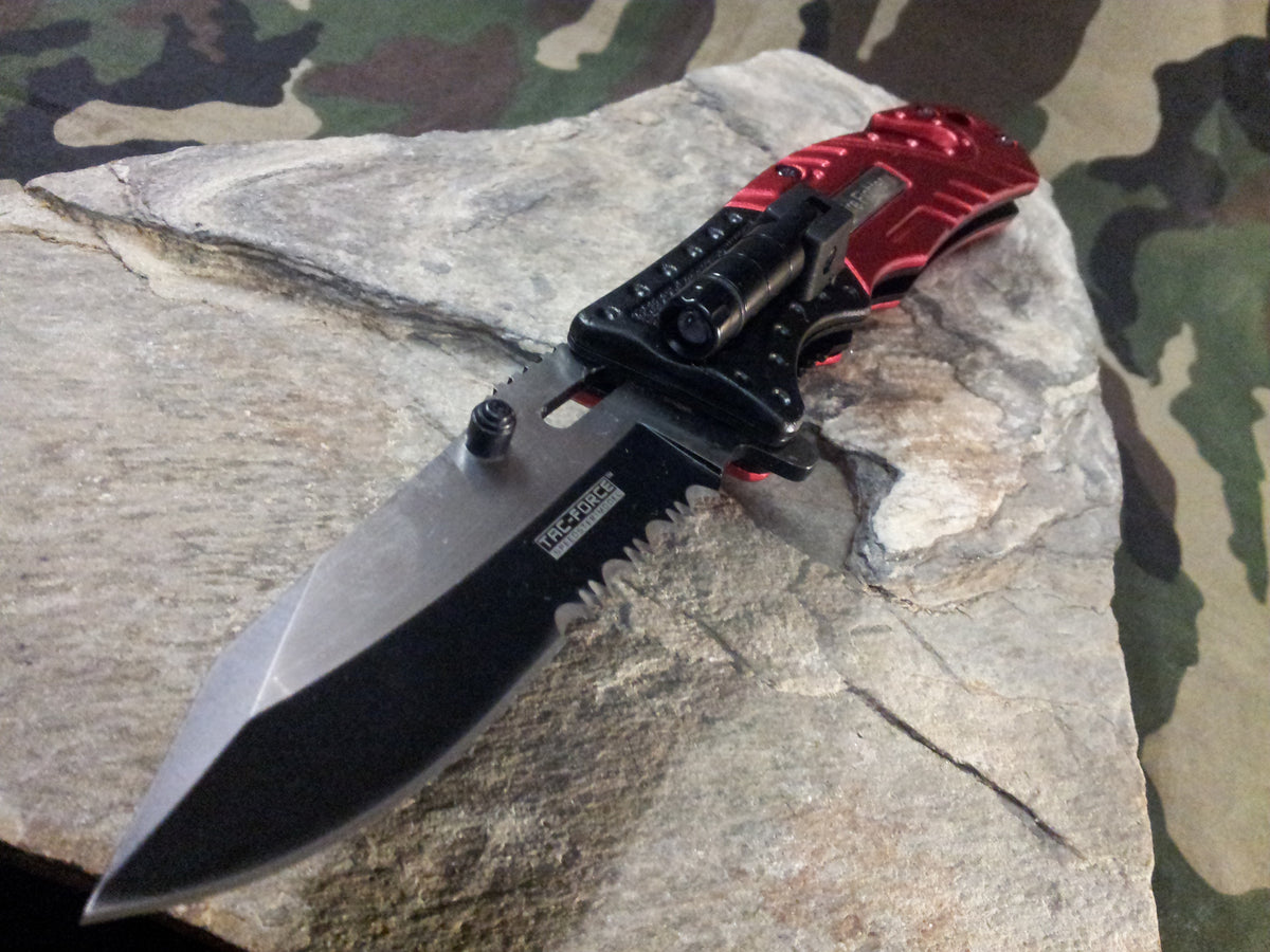 Tac Force Spring Assisted Firefighter Knife (TF-637) 