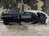 Tac Force Black Sheriff Rescue Folding Pocket Knife  W/ LED 1/2 Serrated - 835SH