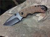 Kershaw Shuffle II 2 Folding Desert Tan Tanto Blackwash Knife  - 8750TTANBW