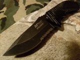 Mtech Assisted Open Black Half Serrated Tactical Knife  -  a885bk