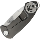 Medford Theseus Framelock D2 Steel Black PVD Titanium Handle & Bolster Folding Knife 040DT30PV