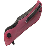 VDK Knives Talisman Linerlock Red G10 Folding Knife 026   - On Sale