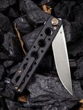 We Knife Co Ltd Black/Gold Miscreant Framelock Titanium CPM-S35VN Knife 913A