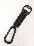 CRKT Keychain Black Bottle Opener Paracord Carabiner Keyring Keychain 9450B