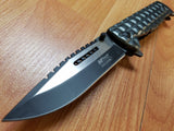 MTech 9" Folding Spring Assisted Gray Tactical Pocket Knife with Glass Break - a906gy