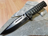 MTech 9" Folding Spring Assisted Gray Tactical Pocket Knife with Glass Break - a906gy