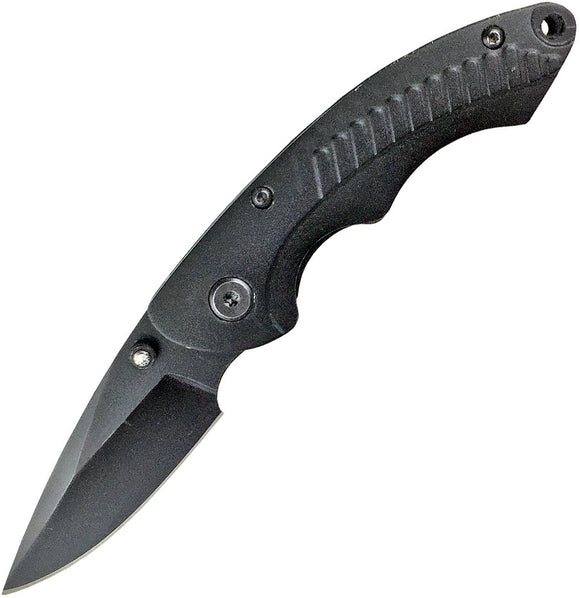 ABKT Tac Hornet Linerlock Black Stainless Folding Pocket Knife 005B