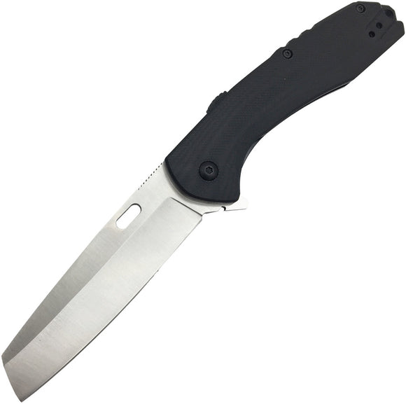 ABKT TAC Warthog Linerlock Black Micarta Folding D2 Steel Pocket Knife 046