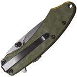 ABKT Tac Ember Linerlock A/O Green G10 Folding 8Cr13MoV Pocket Knife 067G