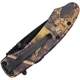 ABKT Tac Ember Linerlock A/O Mossy Oak G10 Folding 8Cr13MoV 067MCD