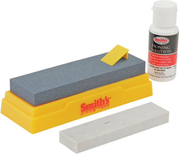 Smith's Sharpeners Knife Blade Honing Solution Two Stone Sharpening Kit 165