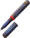 AuCon Tenax EDC Blue Thunder Sky Anodized Titanium Writing Pen 009TS