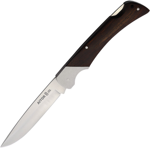 Aitor Command Lockback Red Stamina Wood Folding Stainless Pocket Knife 16109R
