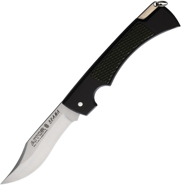 Aitor Brama Lockback Black Aluminum Folding Stainless Clip Pt Pocket Knife 16348
