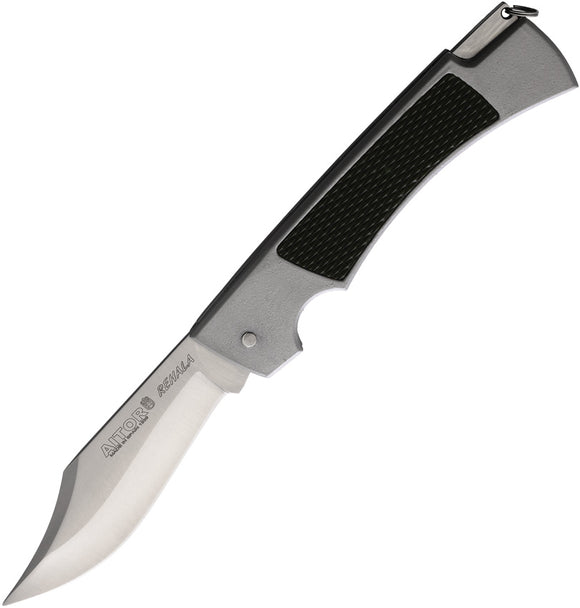 Aitor Rehala Lockback Black & Gray Aluminum Folding Stainless Pocket Knife 16349