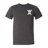 Rule #9: Always Carry a Knife Skull  Dark Heather Gray Short Sleever AK T-Shirt L