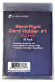 Pack of (50) Guardhouse Semi-Rigid Trading Sports Card Holders