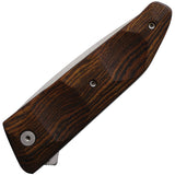 Salamandra Linerlock Brown Bocote Folding 1.4116 Stainless Pocket Knife 190051