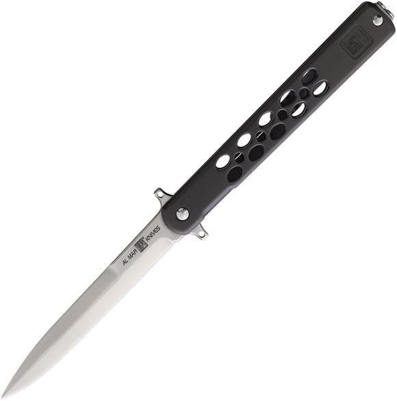 Al Mar Quicksteel Framelock Gray Stainless Folding Spear Point Pocket Knife 4050