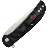 Al Mar Ultralight Falcon Linerlock Black FRN Folding 8Cr13MoV Pocket Knife 4124