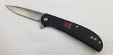 Al Mar Ultralight Falcon Linerlock Black FRN Folding 8Cr13MoV Pocket Knife 4124
