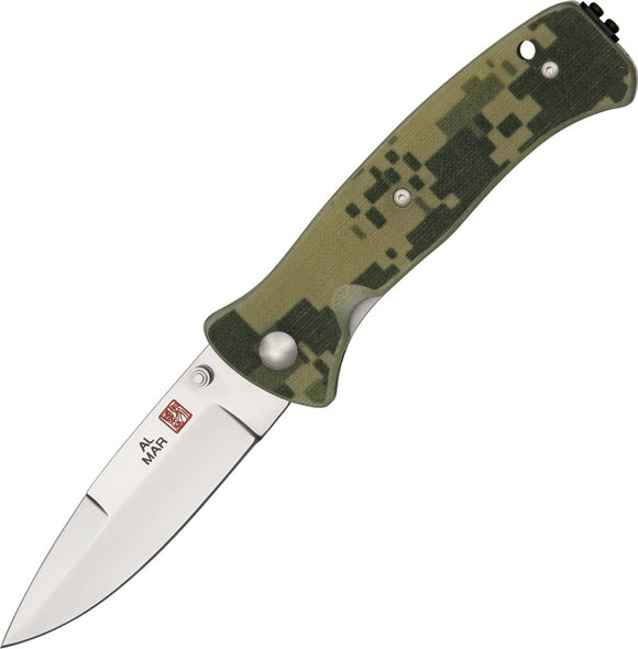 Al Mar Mini SERE 2000 Linerlock Digital Camo G10 Handle Folding Knife MS2KDC