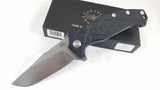 Amare Coloso Linerlock Black G10 Folding D2 Knife 201901