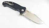 Amare Coloso Linerlock Black G10 Folding D2 Knife 201901