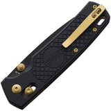 Amare Field Bro Pocket Knife Axis Lock Gold & Black G10 Folding VG-10 202202