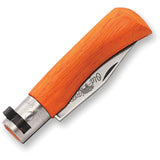 Old Bear XS OBY Orange Wooden Folding Unsharpened Pocket Knife 935115MOK