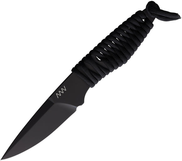Acta Non Verba Knives P100 Black Paracord Sleipner Fixed Blade Knife P100037