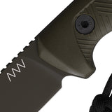 Acta Non Verba Knives P200 Green GRNPU Sleipner Fixed Blade Knife P200050