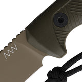 Acta Non Verba Knives P200 Green GRNPU Sleipner Fixed Blade Knife P200053