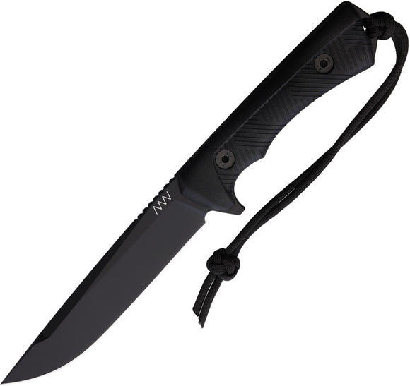 Acta Non Verba Knives P300 Black GRNPU Sleipner Fixed Blade Knife P300054