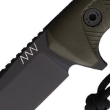 Acta Non Verba Knives P300 Green GRNPU Sleipner Fixed Blade Knife P300055