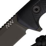 Acta Non Verba Knives P300 Black GRNPU Sleipner Fixed Blade Knife P300057