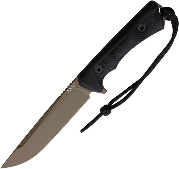 Acta Non Verba Knives P300 Black GRNPU Sleipner Fixed Blade Knife P300060