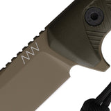 Acta Non Verba Knives P300 Green GRNPU Sleipner Fixed Blade Knife P300061