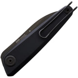 Acta Non Verba Pocket Knife Z050 Folder Black Titanium Folding Sleipner Z050004