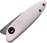 Acta Non Verba Knives Z070 Slip Joint Rose White Folding Pocket Knife Z070004