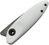 Acta Non Verba Knives Z070 Slip Joint Mint White Folding Pocket Knife Z070005