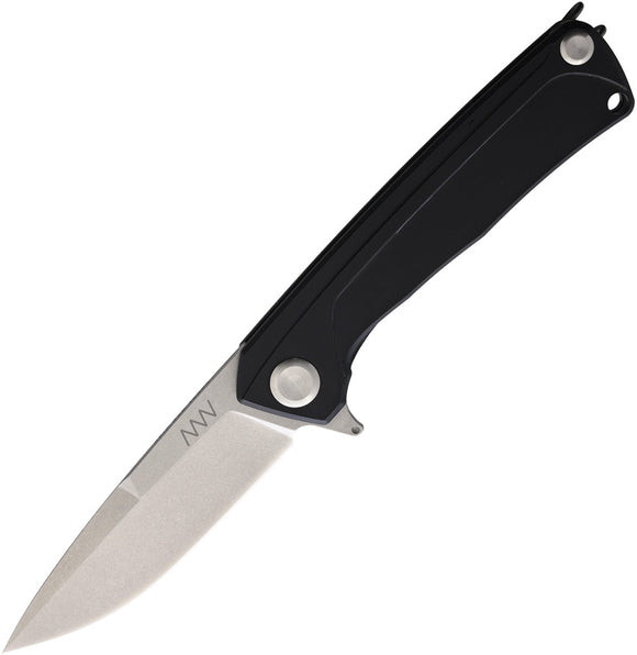 Acta Non Verba Knives Z100 Framelock Black Titanium Folding N690 Knife 100003