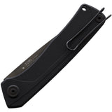 Acta Non Verba Pocket Knife Z200 Linerlock Black G10 Folding Sleipner Z200018