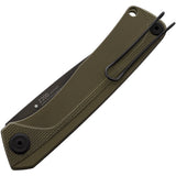Acta Non Verba Pocket Knife Z200 Linerlock Olive G10 Folding Sleipner Z200021