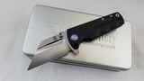 Artisan Proponent Framelock Black Titanium Folding S35VN Pocket Knife 1820GSBK