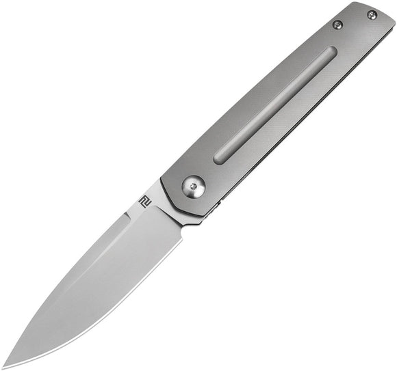 Artisan Sirius Pocket Knife Framelock Gray Titanium Folding S35VN Blade 1849GGY