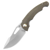 Artisan Xcellerator Linerlock Green Micarta Folding AR-RPM9 Pocket Knife 1860PODG