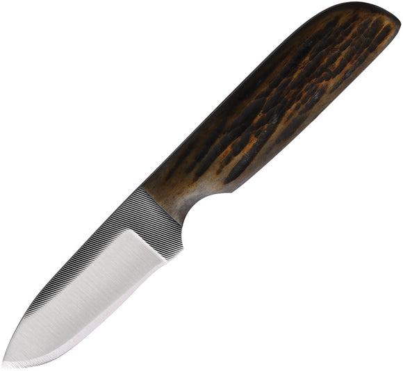 Anza Amber Brown Jigged Bone Stainless Spey Point Fixed Blade Knife WKR6AJB