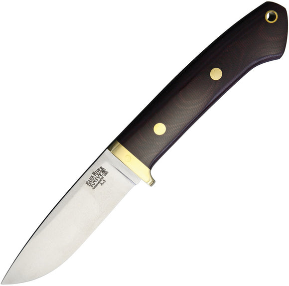 Bark River Classic Drop Point Hunter Burgundy Fixed Blade Knife 02116mbu