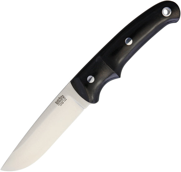 Bark River Drop Point Hunter Black CPM154 Fixed Blade Knife 02157mbc